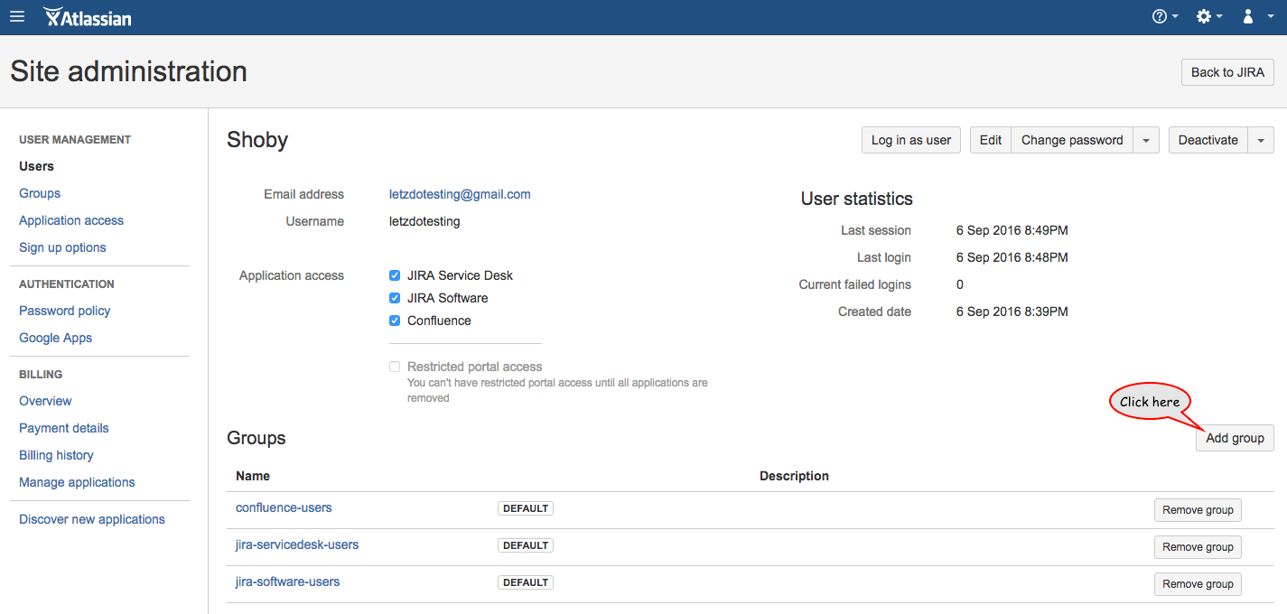 Add User to group in JIRA