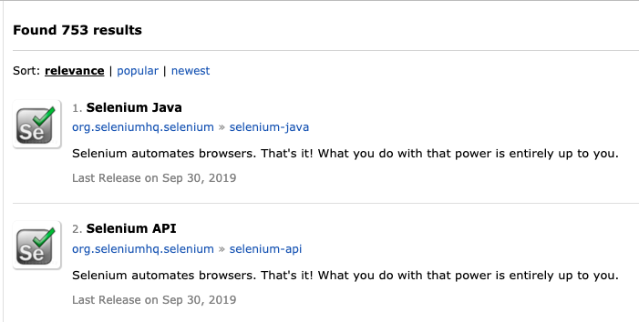 Download Selenium Dependencies