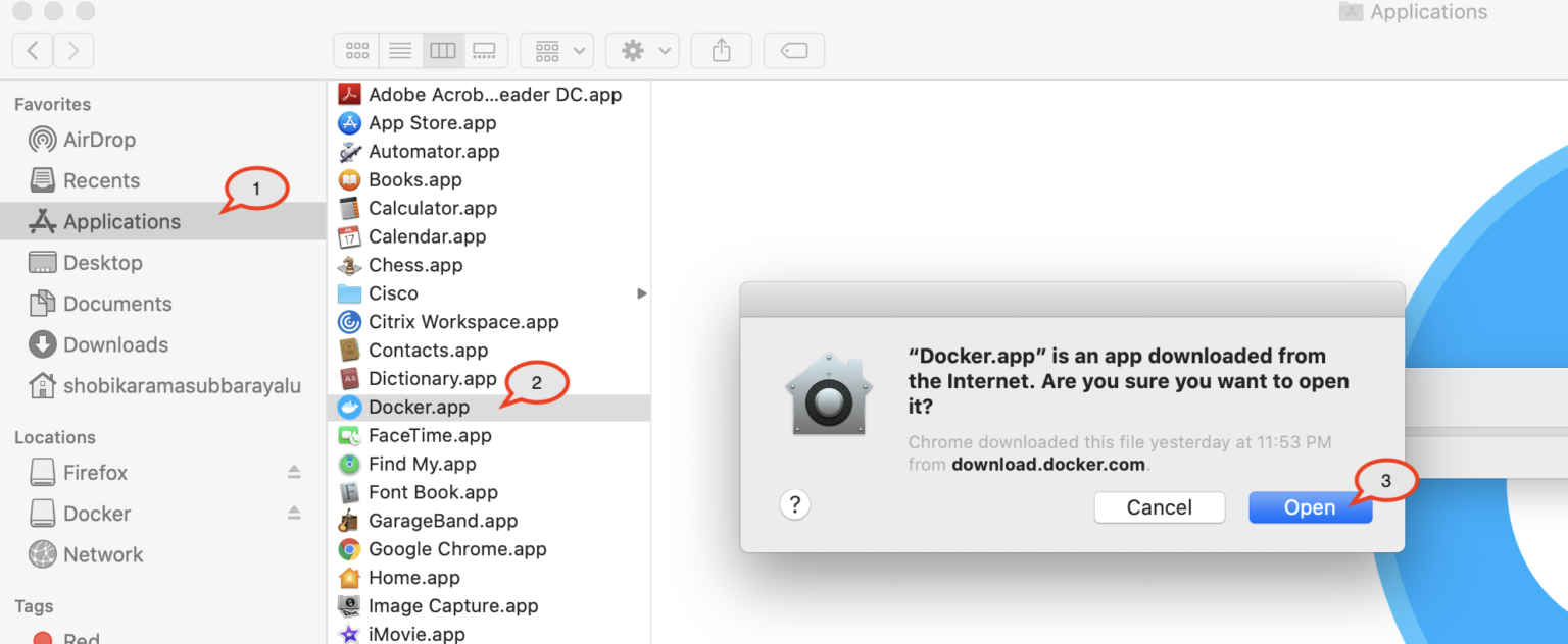 how to install docker on mac os